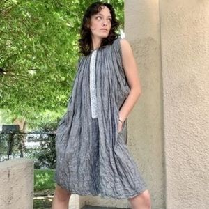 Anthropologie Nico gingham Lagenlook Marfa dress